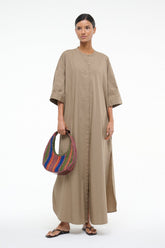 ENZO MAXI DRESS | TAUPE