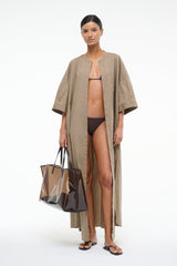 ENZO MAXI DRESS | TAUPE