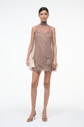 ALBEE MINI DRESS | TRUFFLE