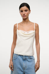 EVANGELINE TOP | IVORY SILK