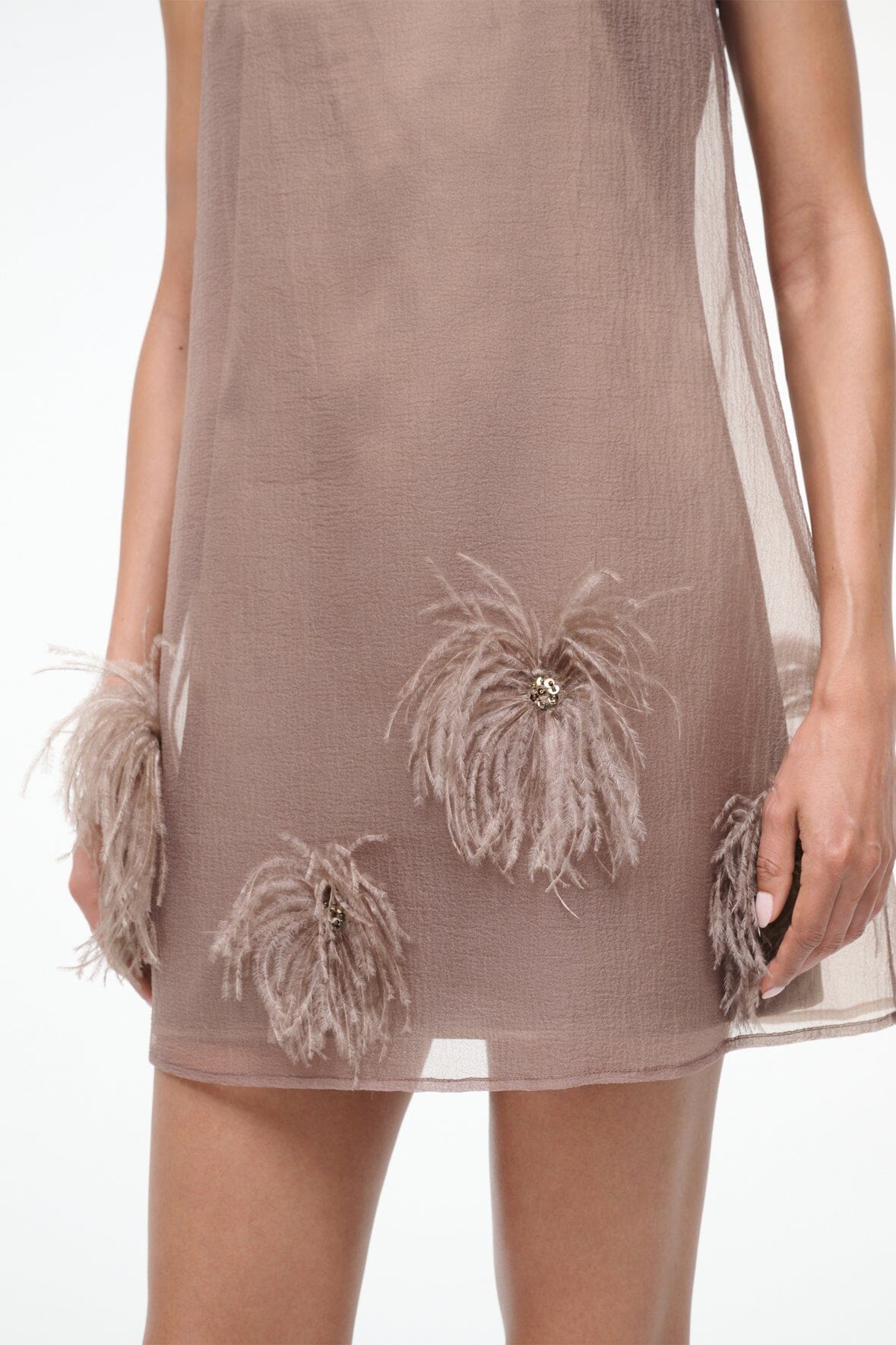 ALBEE MINI DRESS | TRUFFLE