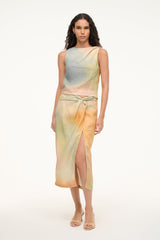 BOA LINEN TOP | PASTEL CLOUDS