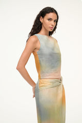 BOA LINEN TOP | PASTEL CLOUDS