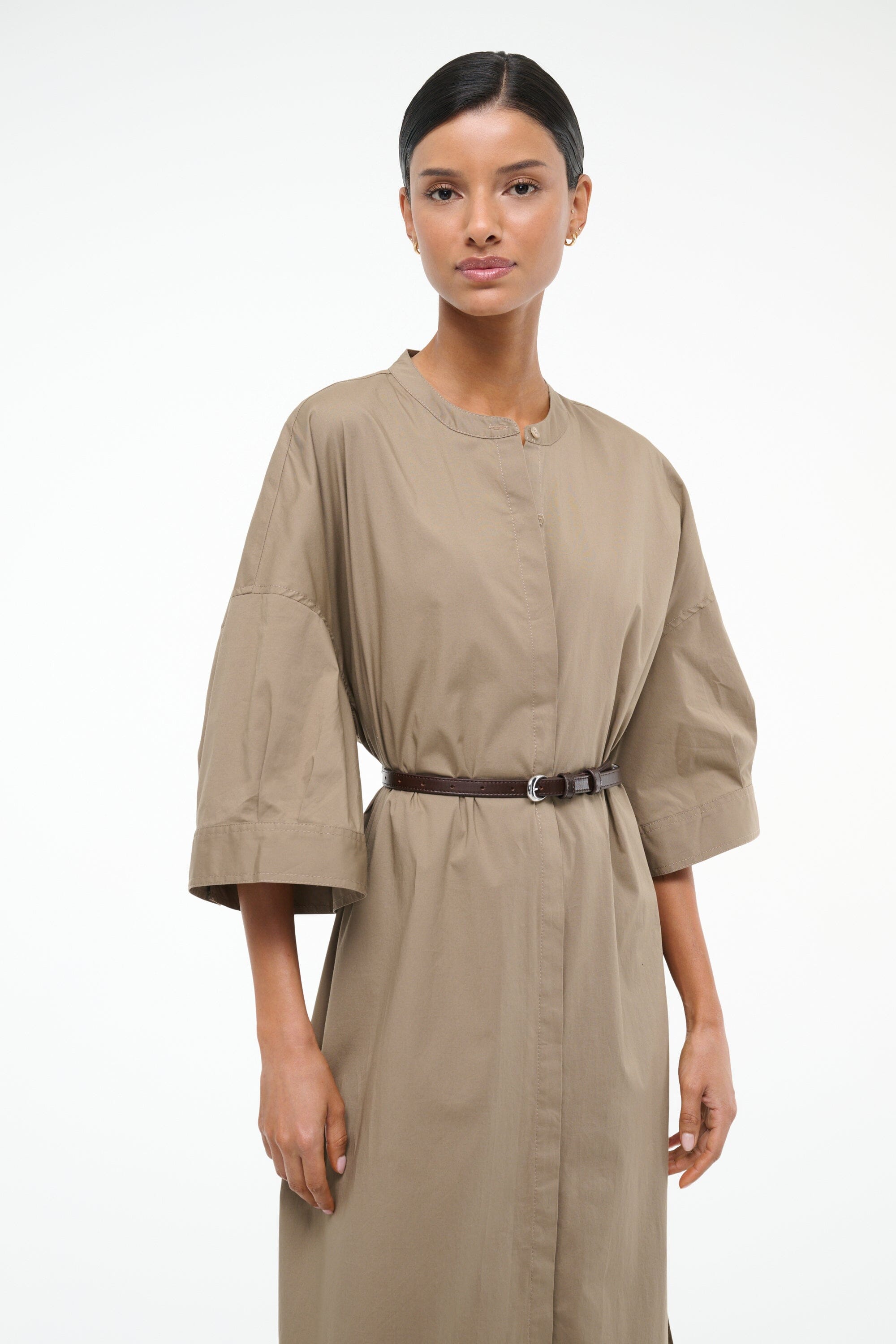 ENZO MAXI DRESS | TAUPE