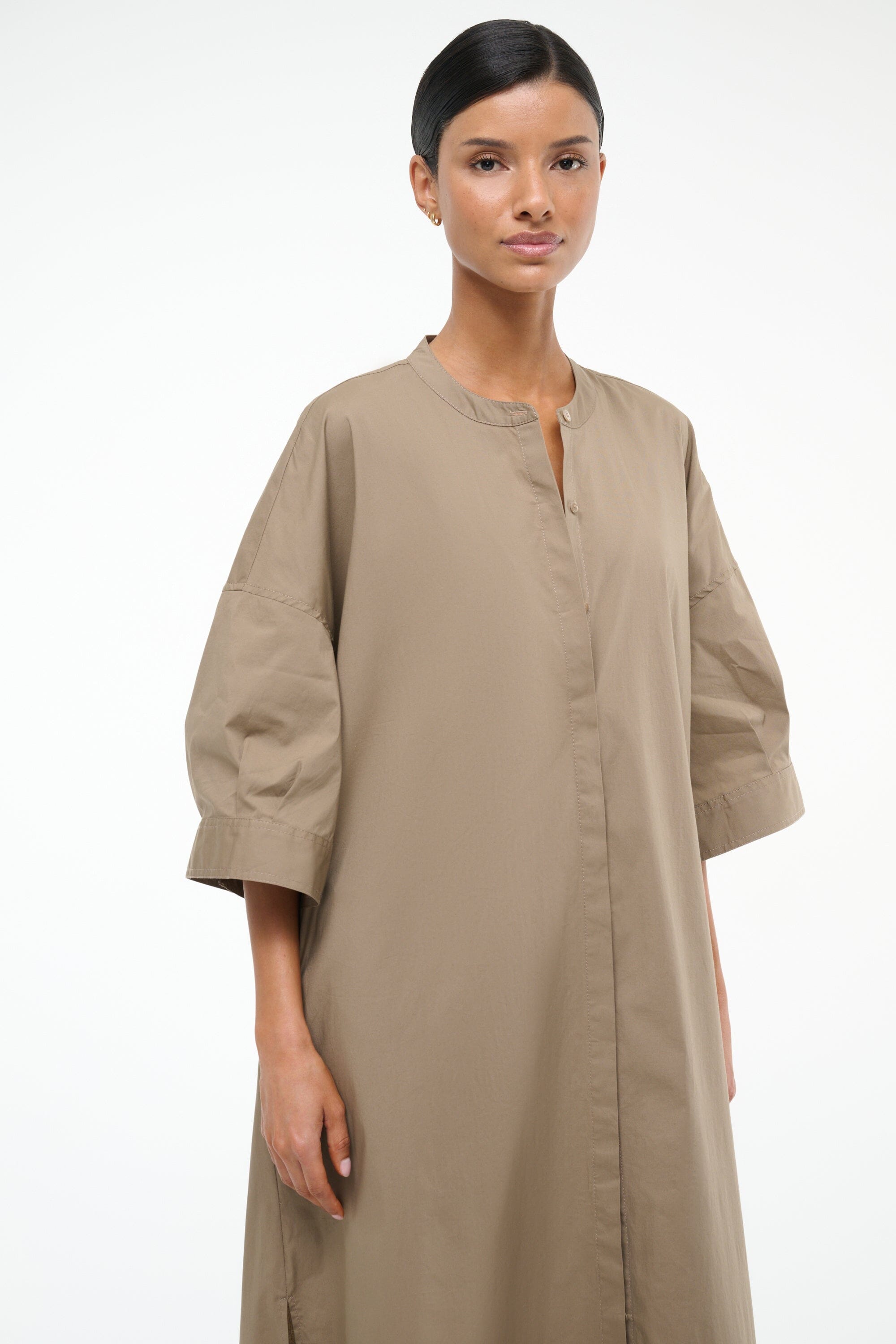 ENZO MAXI DRESS | TAUPE