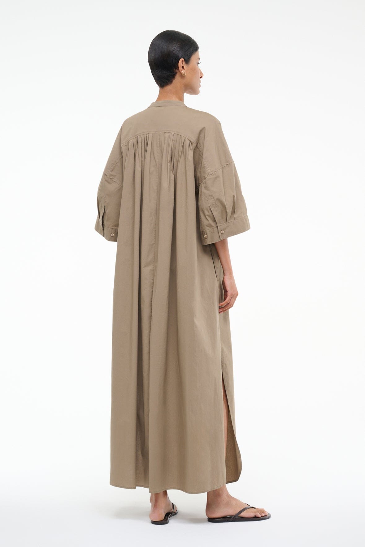 ENZO MAXI DRESS | TAUPE