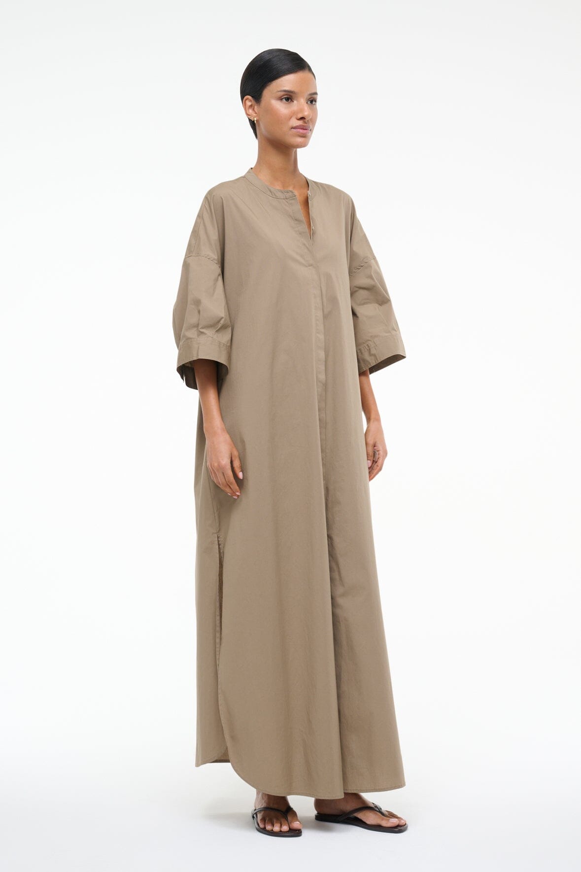 ENZO MAXI DRESS | TAUPE