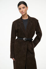 SABINE SUEDE JACKET | ESPRESSO