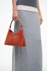 VALERIE SHOULDER BAG | AUBURN SUEDE