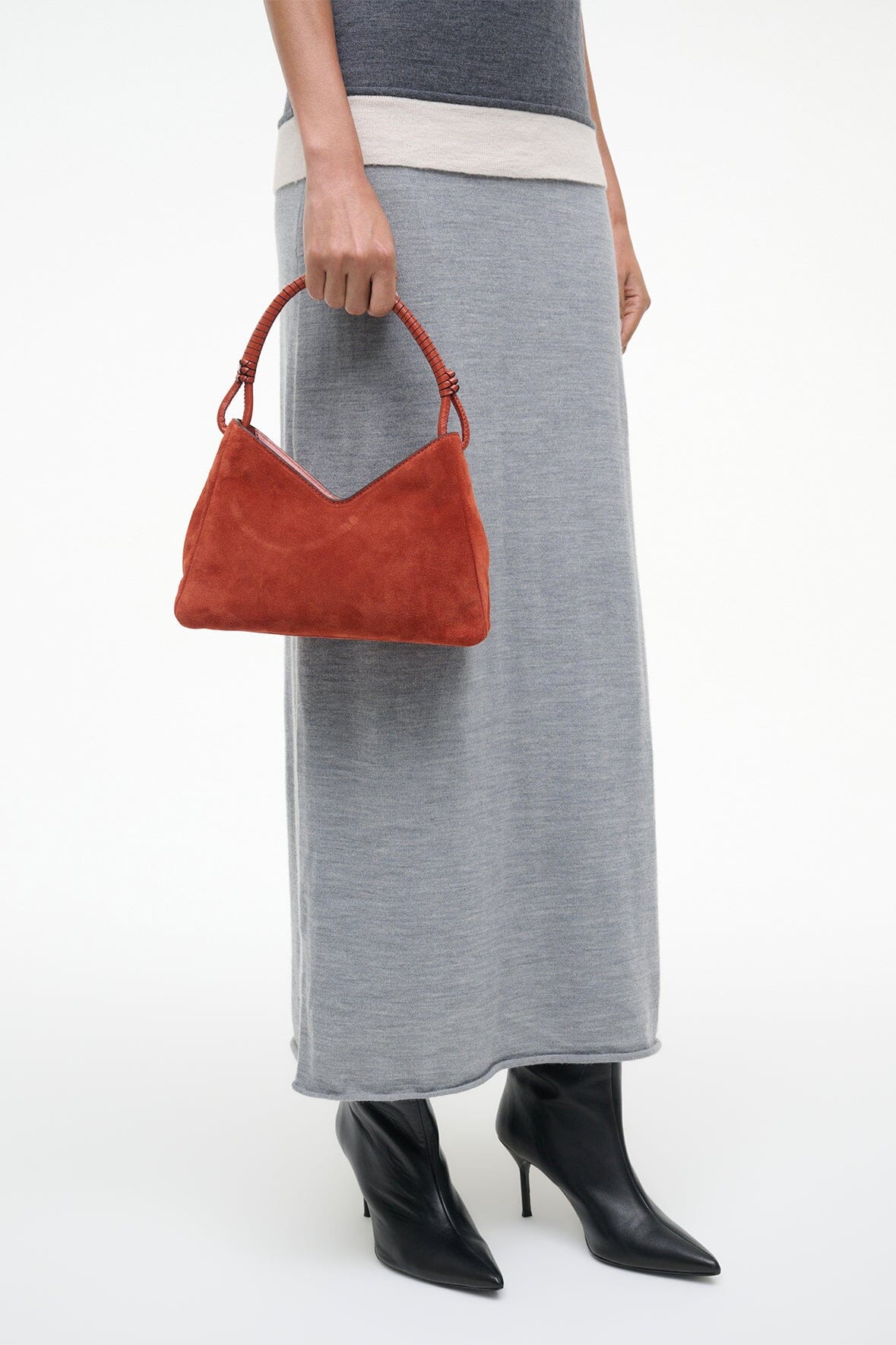 VALERIE SHOULDER BAG | AUBURN SUEDE