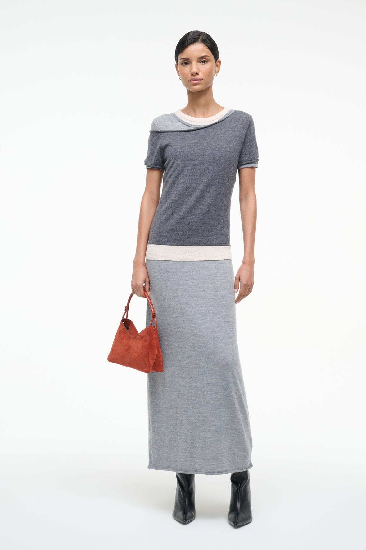 LYRIC DRESS | HEATHER GREY MULTI