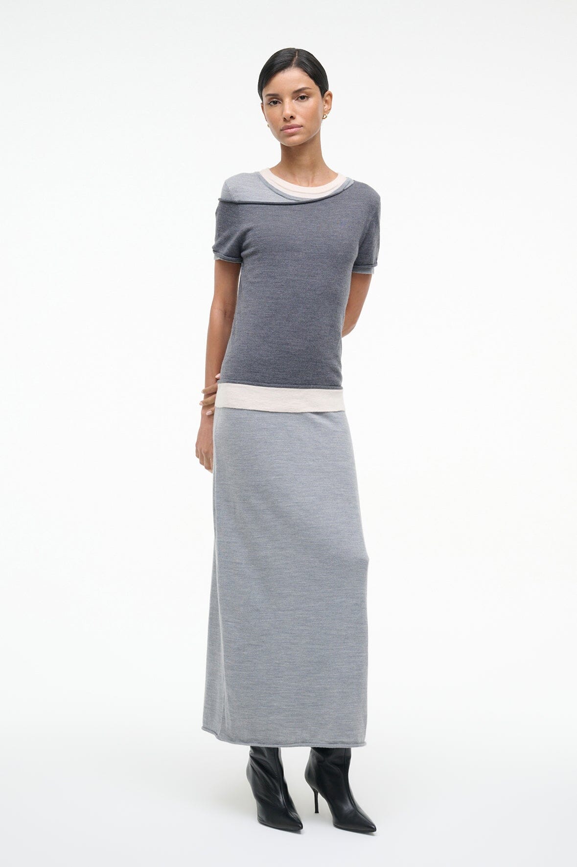 LYRIC DRESS | HEATHER GREY MULTI