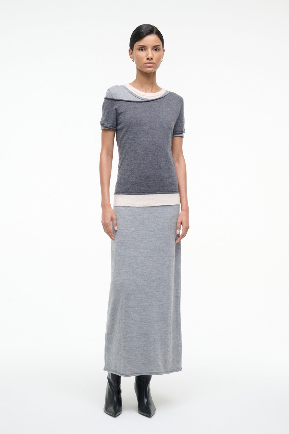 LYRIC DRESS | HEATHER GREY MULTI