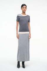 LYRIC DRESS | HEATHER GREY MULTI