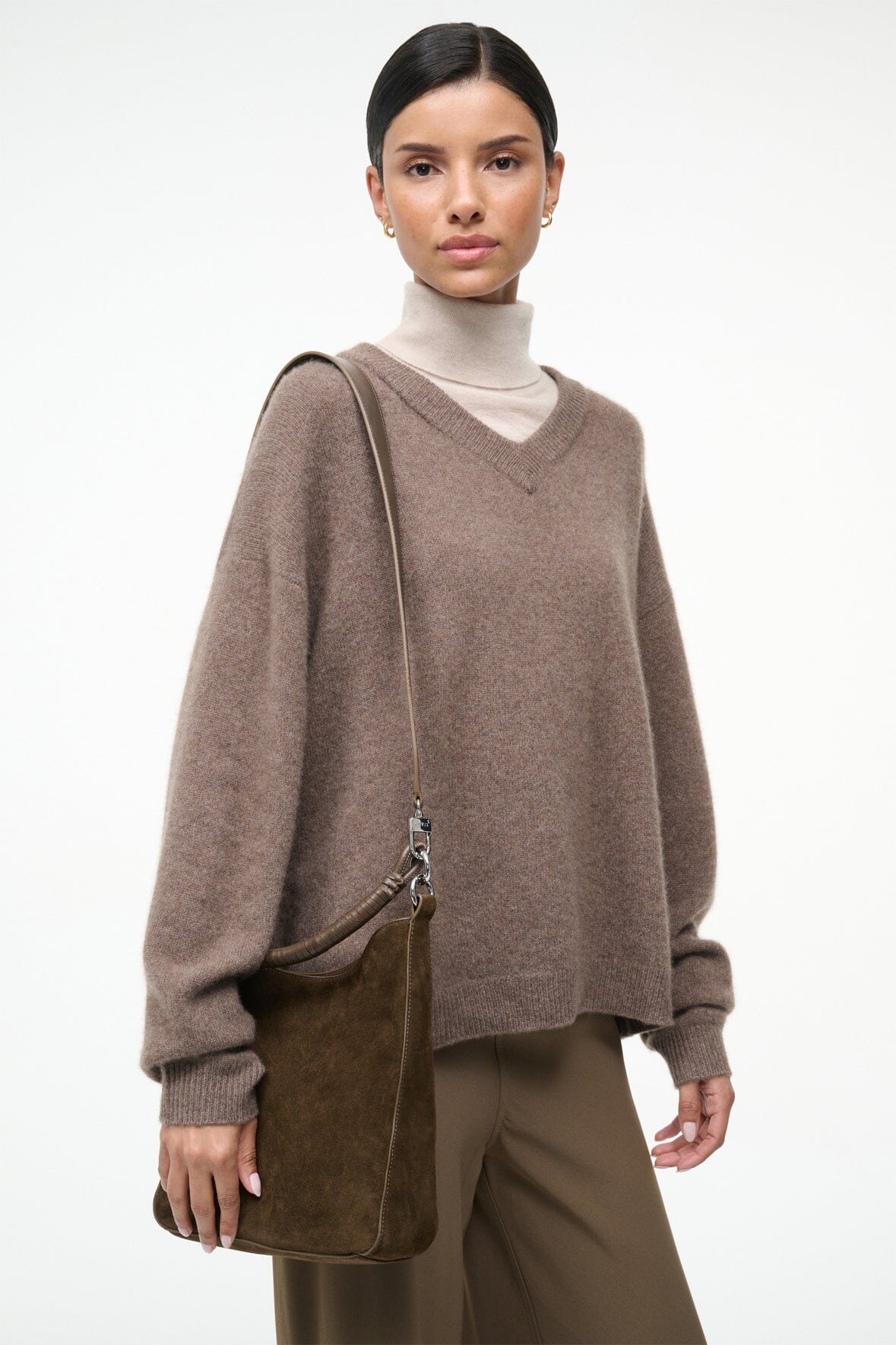 MEL SHOULDER BAG | TRUFFLE SUEDE