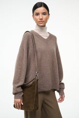 MEL SHOULDER BAG | TRUFFLE SUEDE