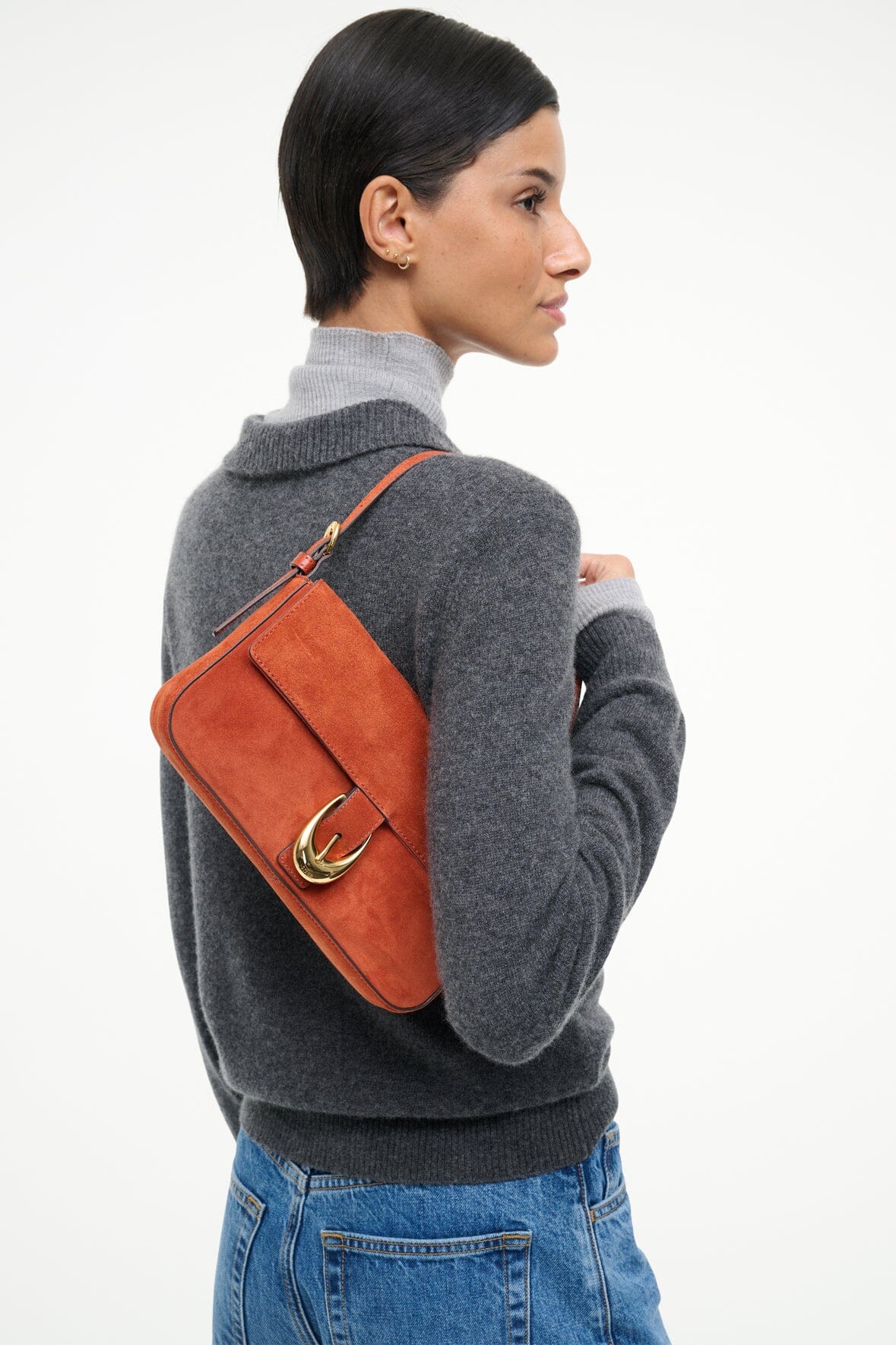 HARLOW BAG | AUBURN SUEDE