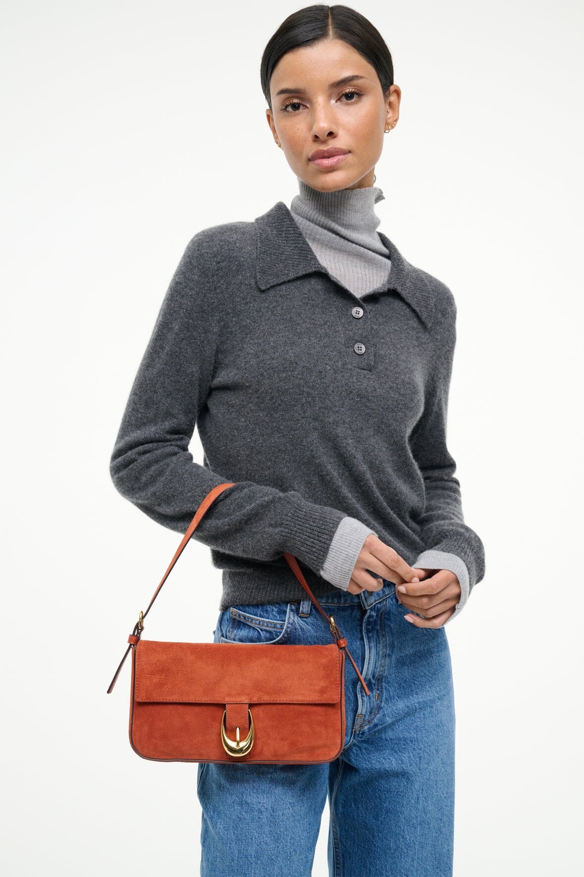 HARLOW BAG | AUBURN SUEDE