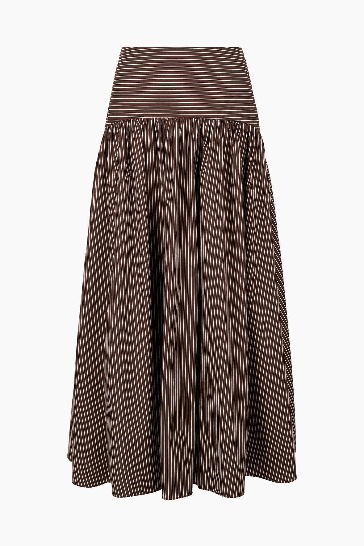 PROCIDA SKIRT | DARK OAK MICRO STRIPE