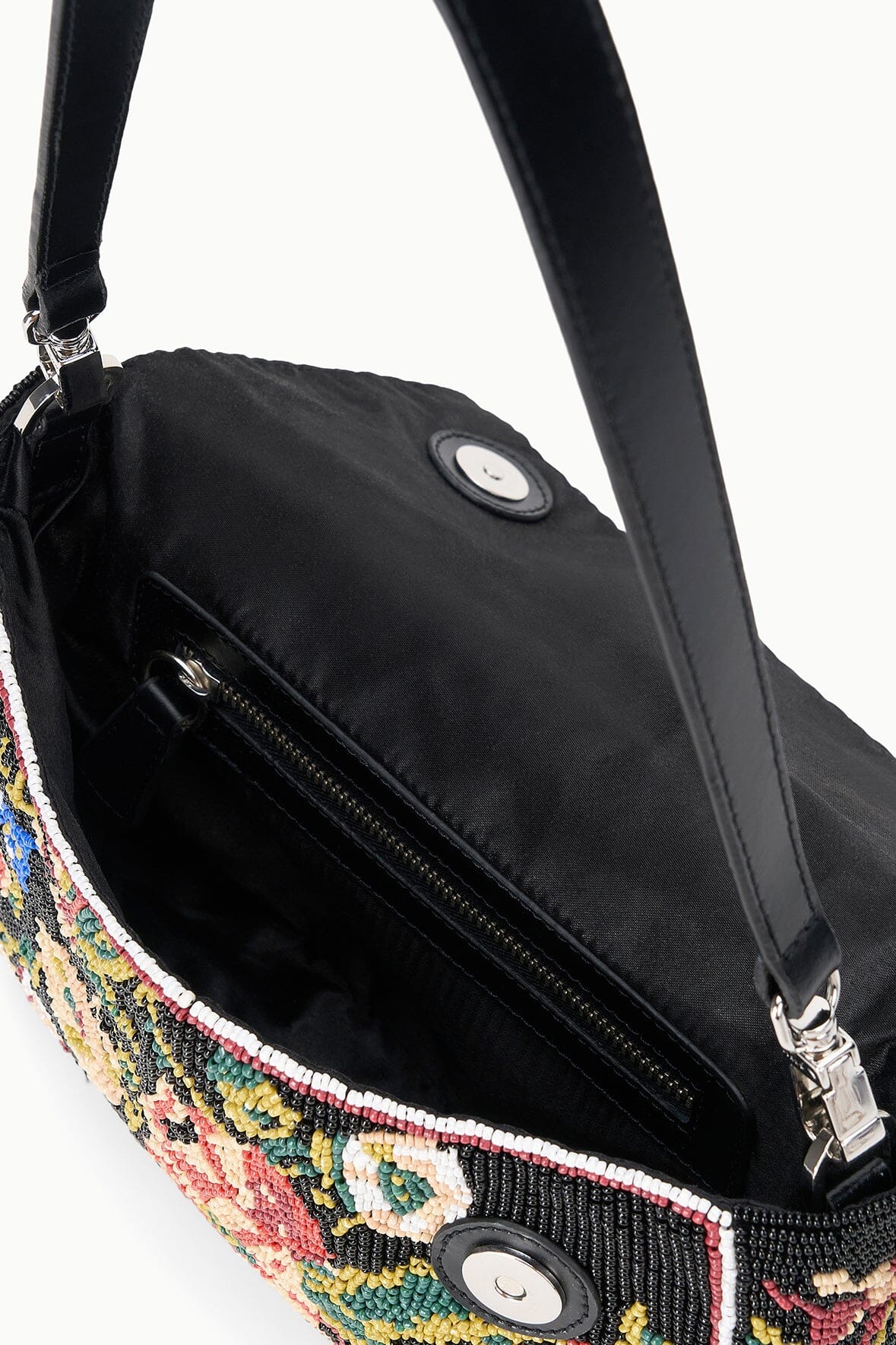 TIMMY SHOULDER BAG | BLACK FLORAL